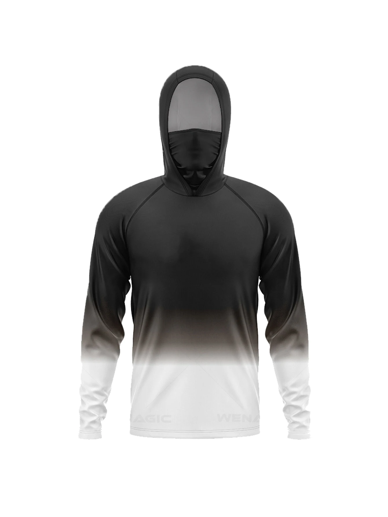 Sudadera con capucha de pesca, protector solar Anti-UV, ropa de protección solar, camisa de pesca, máscara transpirable,