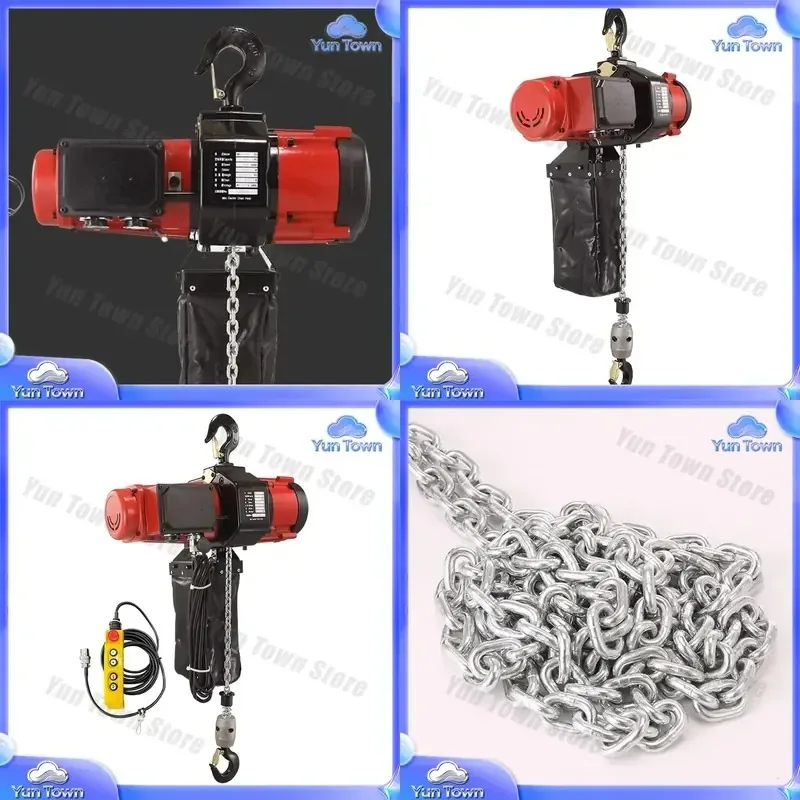 Adjustable Speed Chain Electric Hoist for 0.5 Ton 1 Ton Freight Elevator Brushless Crane Chain Frequency Conversion Elevator