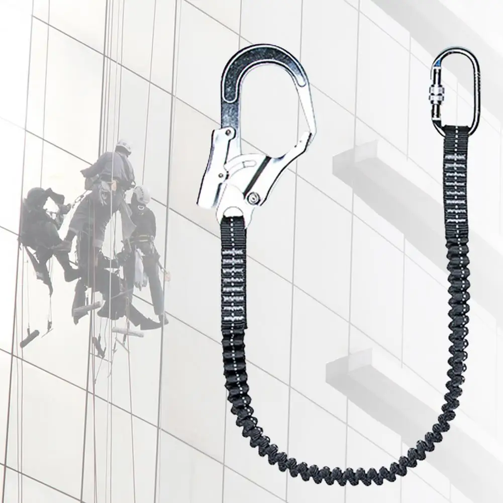 

Strong Tensile Resistance with Carabiner Snap Hook Professional High Altitude Safety Rope for Climbing