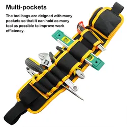 Sac à outils multi-poches, poches à la taille, organisateur d'outils d'électricien, ceinture de transport d'outils en poudre, poche à la taille