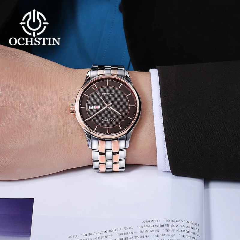 OCHSTIN new 2024city urban series casual and comfortable automatic mechanical movement watch men\'s mechanical watches