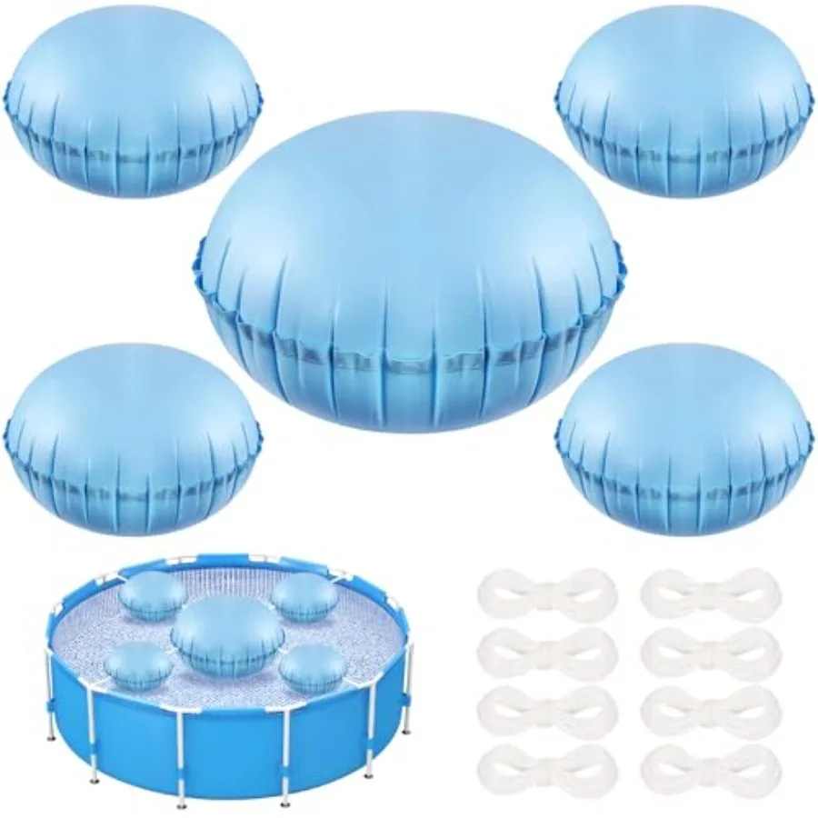 

4+ Combined Pool Pillows, Pool Air Pillow, Inflatable Pool Pillows for Above Ground Pools, Winter PVC Ice Equalizer Air Pillow