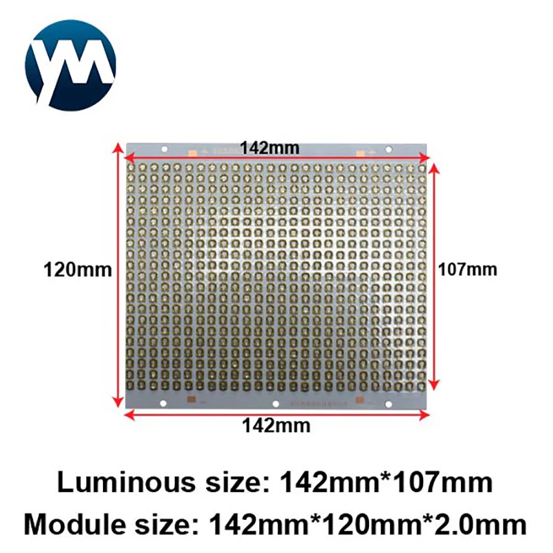 1600W UV Module 3535 Chip UV Curing Lamp 3W SMD 365nm 385nm 395nm 405nm High Power 3D Printing Screen Printing Flexo Printing