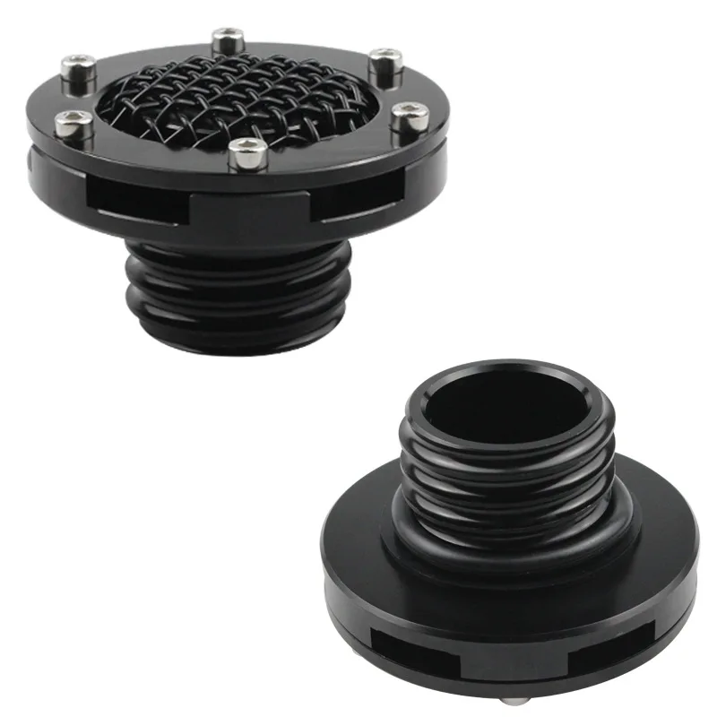 Motorcycle Fuel Gas Tank Cap Aluminum Alloy Gas Cap Mesh Cover Compatible For XL 883 1200 48 72 / Road King 1996-2022 Acesssorie