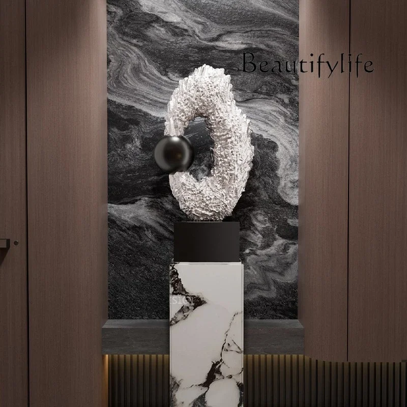 B Special-shaped Abstract Creative Art Sculpture Large Ornament High-end Sense Living Room Entrance Under The Stairs Sales Offic