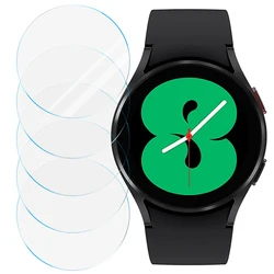 Tempered Glass for Samsung Galaxy Watch 5 Pro/5/4 45mm 40mm 44mm, Anti-Fog Tempered Glass Protective Film and Hard PC Bumper