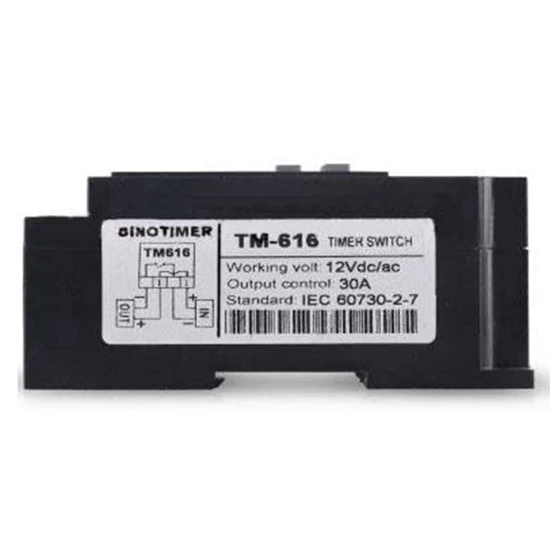 SINOTIMER TM616 30AMP 4PINS 7 Days Programmable Timer Din Rail Mount Timer Switch Digital Timer 110V Ac Programmable Timer Relay