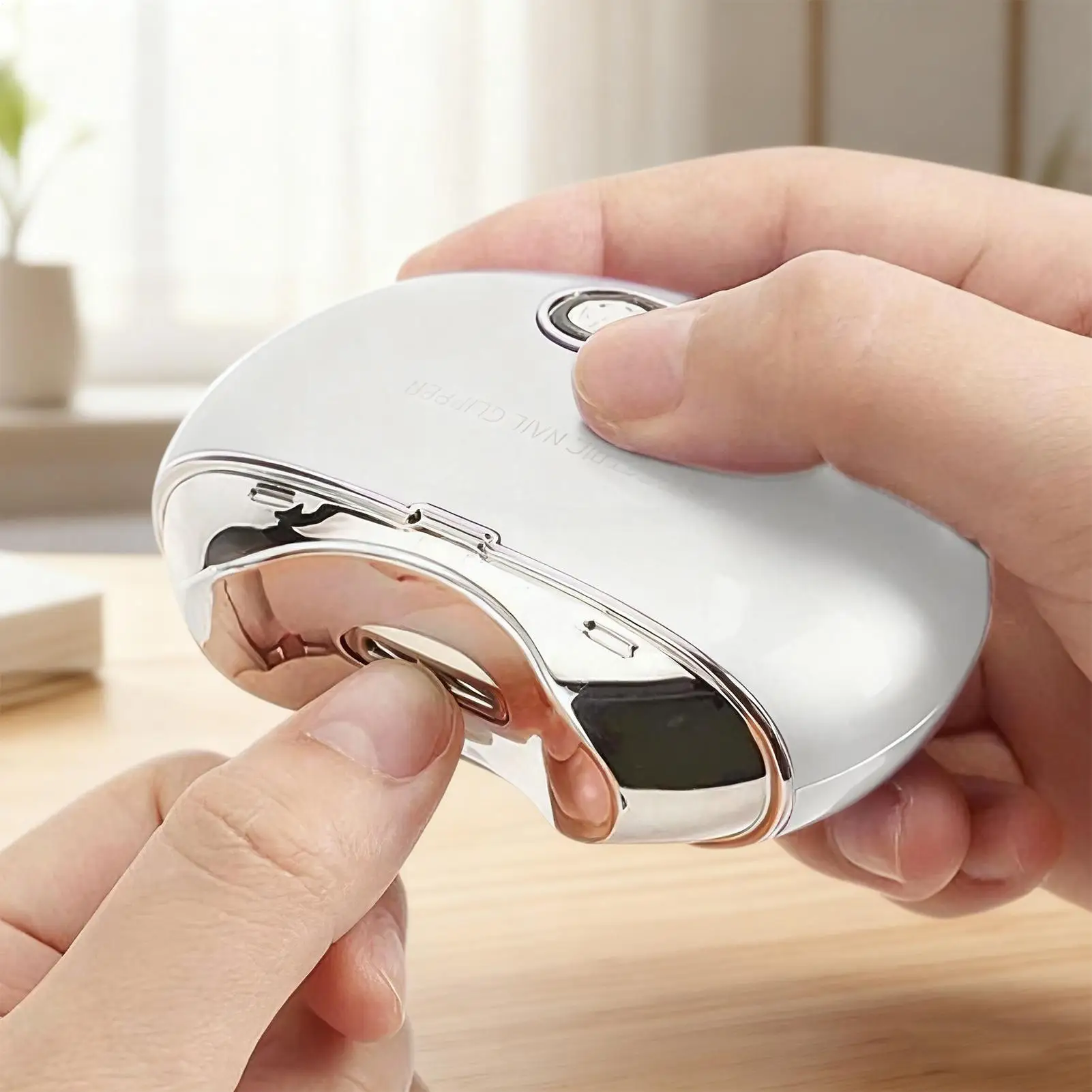 

Electric Nail Trimmer For Adults Rechargeable Nail Trimmer With 3 Speeds Digital Display Anti-Pinch Silent Grinder For Adults