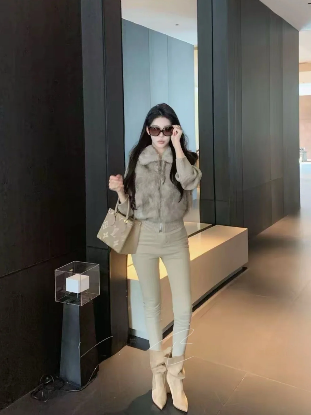 

Джинсы-карандаш с высокой талией, облегающие, эластичные, в корейском стиле, с эффектом подтяжки ягодиц, женские, из хлопка, стрейч, осенняя мода