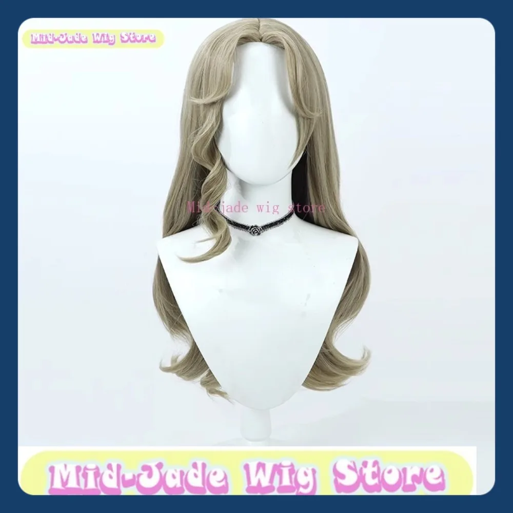 منتصف اليشم شعر مستعار مخزن الهوية الخامس فتاة صغيرة رولي شريك شعر مستعار تأثيري أنيمي لعبة لعب الأدوار هالوين شعر مستعار اصطناعي #6