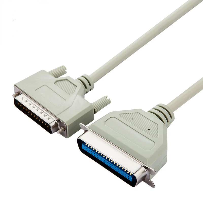 All Copper Tape Shielded Fine Print Line DB25 To CN36 Parallel Serial IEEE-1284 Printer Data Cable