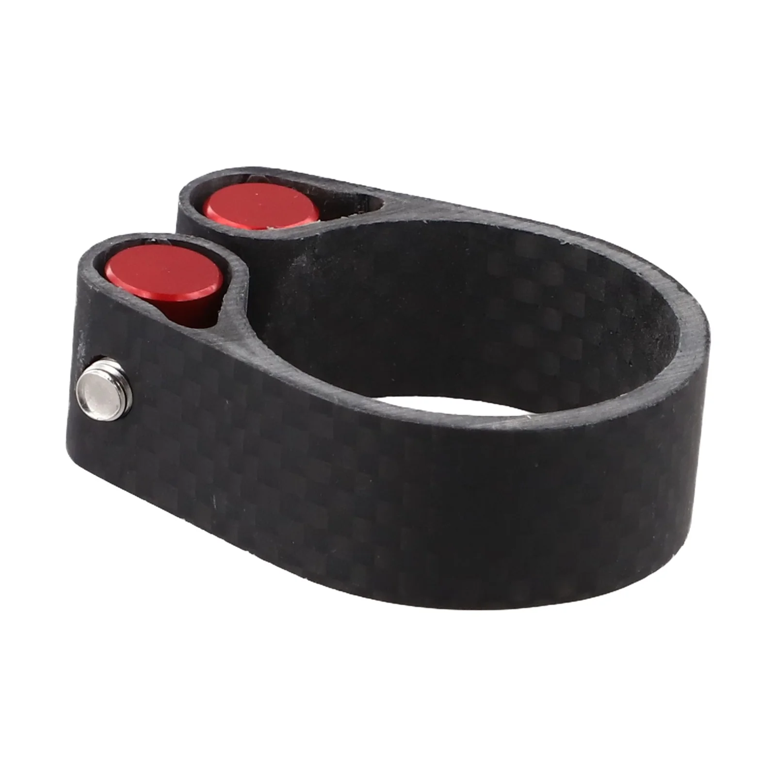 Cycling Safety Equipment Carbon Fiber Seat Tube Clamp Dimensions Of 4*4*2cm Fits Seatpost Diameters Of 27.2-31.6mm