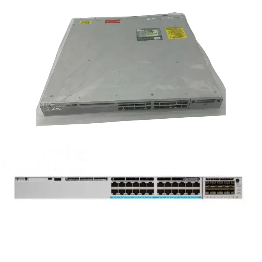 C9300L-24P-4X-E New Sealed Cisco Catalyst Managed Layer 3 24 Ports Stackable PoE+ Networking Switches C9300L 24P 24T 4X 4G a E