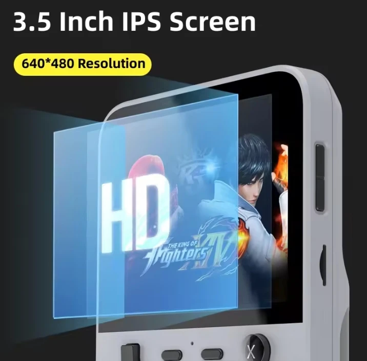 NEW D007 plus Handheld Game Console 3.5 Inch IPS Screen Portable Retro Gaming Device with 10000+ Games