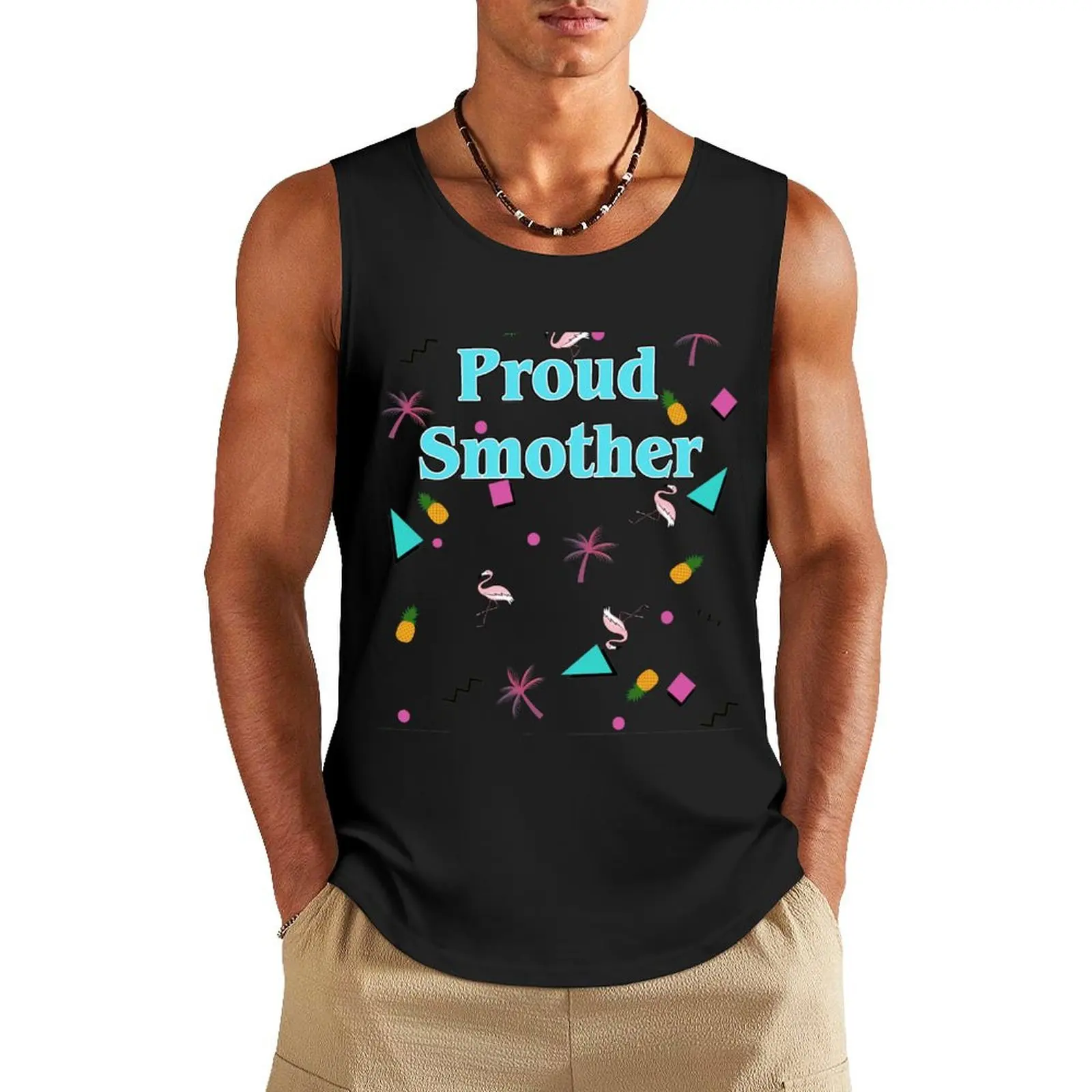 80's Proud Smother Goldbergs Beverly Goldberg Tropical Theme Tank Top Bodybuilding shirt plain t-shirt