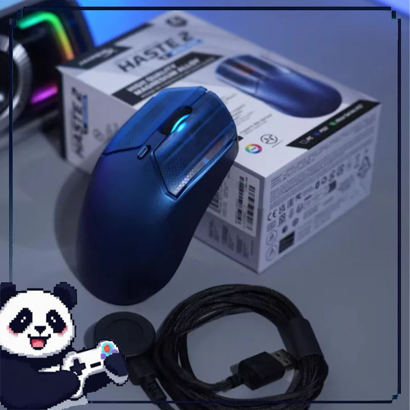 

Xuanhuo2 Professional Enhanced Edition Беспроводная мышь Беспроводная Bluetooth Двухрежимный корпус из алюминиевого сплава Fps Игровая мышь для киберспорта