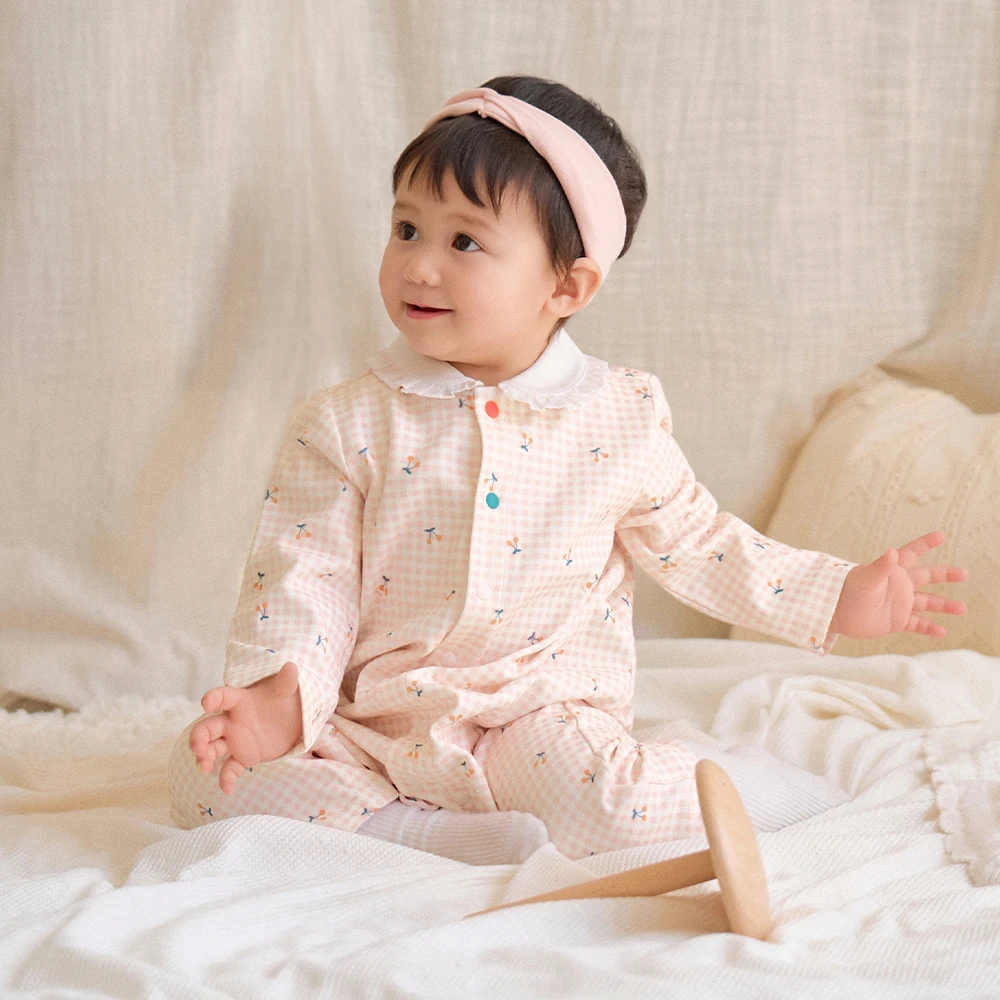 Dave Bella Baby Girl Clothes Children's Jumpsuit Sleepwear for New born Autumn Spring Fashion Bodysuits and One-pieces DB3263689