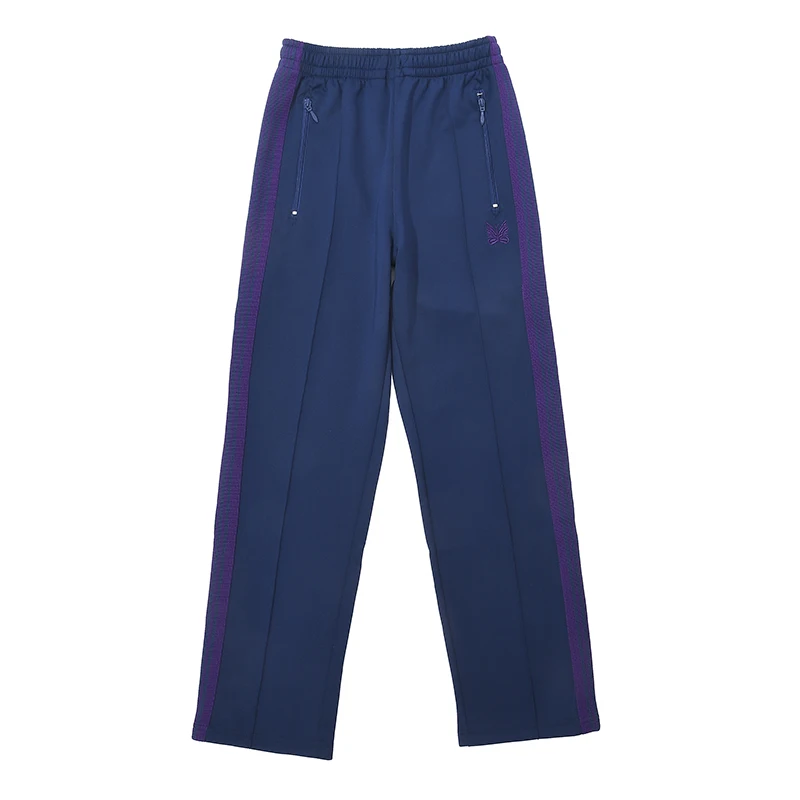 

Newest Blue Side Purple Stripe Nee dles Sweatpants High Quality 1:1 Vintage Casual Men's Women's Sweatpants