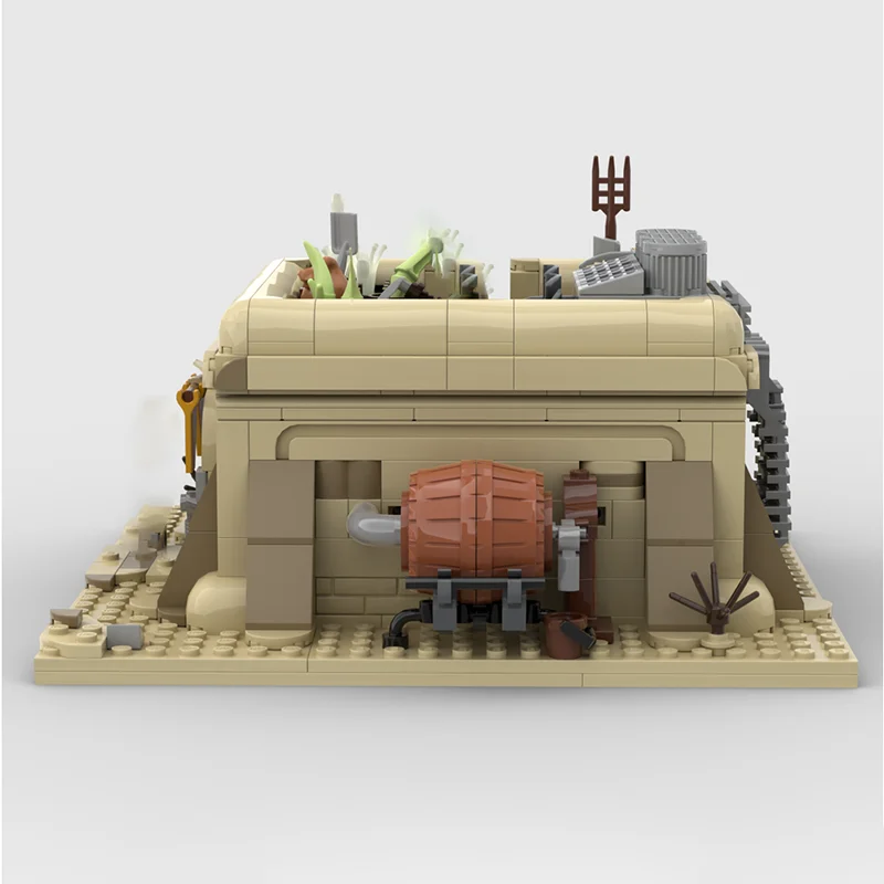 Popularny model domu lekarza z Tatooine z filmu o gwiazdach, technologia, prezent, konstrukcja, zestaw do samodzielnego montażu, zabawki świąteczne.