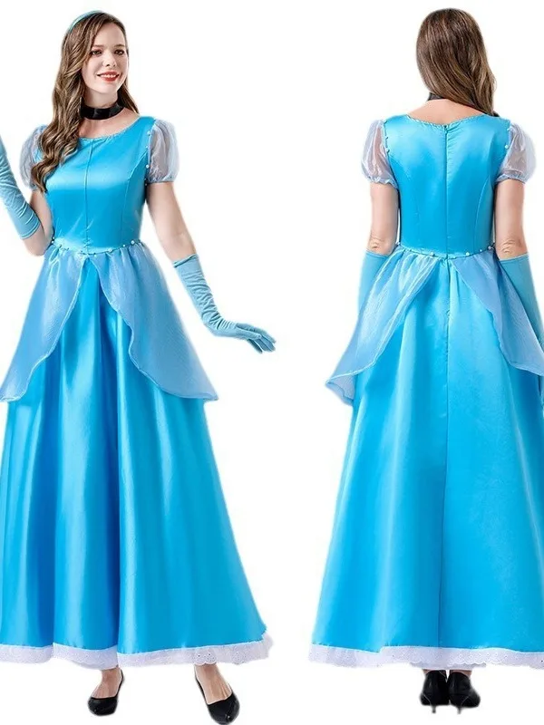 

Взрослый Хэллоуин Синий Принц Доктор Золушка Бальное Платье Сценический Костюм Китайский Производитель Лето 2024 Новое Прибытие