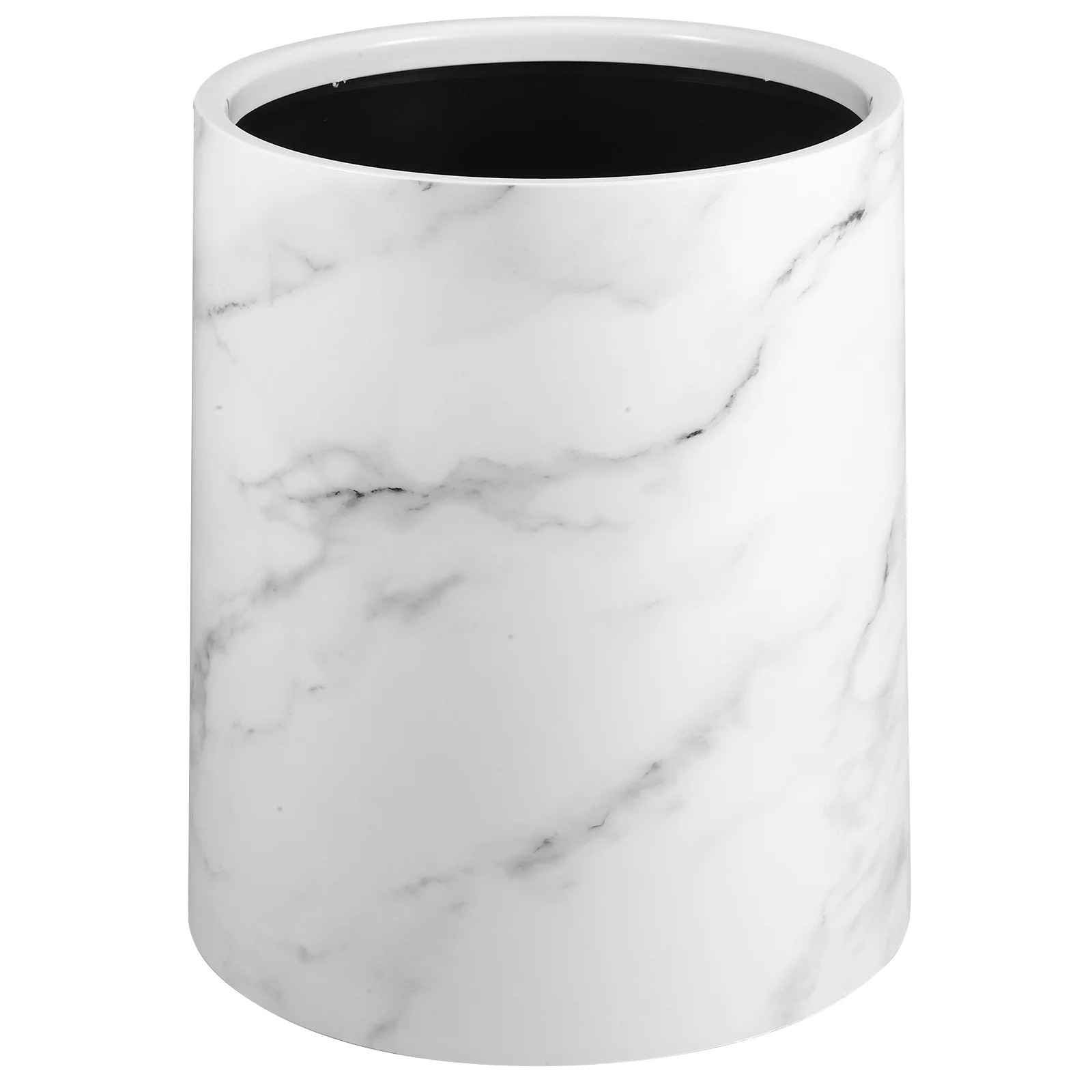 

Double Trash Can Marbling Waste Bin Wastebasket Marble Bathroom Large Paper Garbage Container Bins