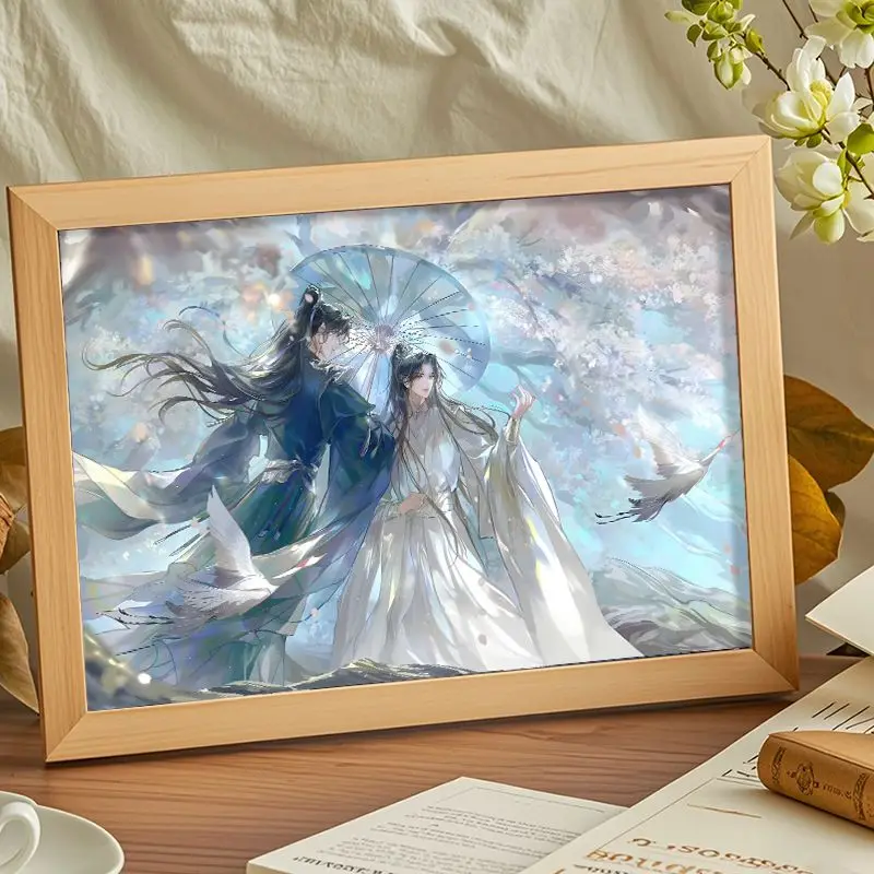 

New gift for dormitory bedroom bedside decoration: "Erha and His White Cat Master" and "Chu Wanning Ink Flame" photo frame