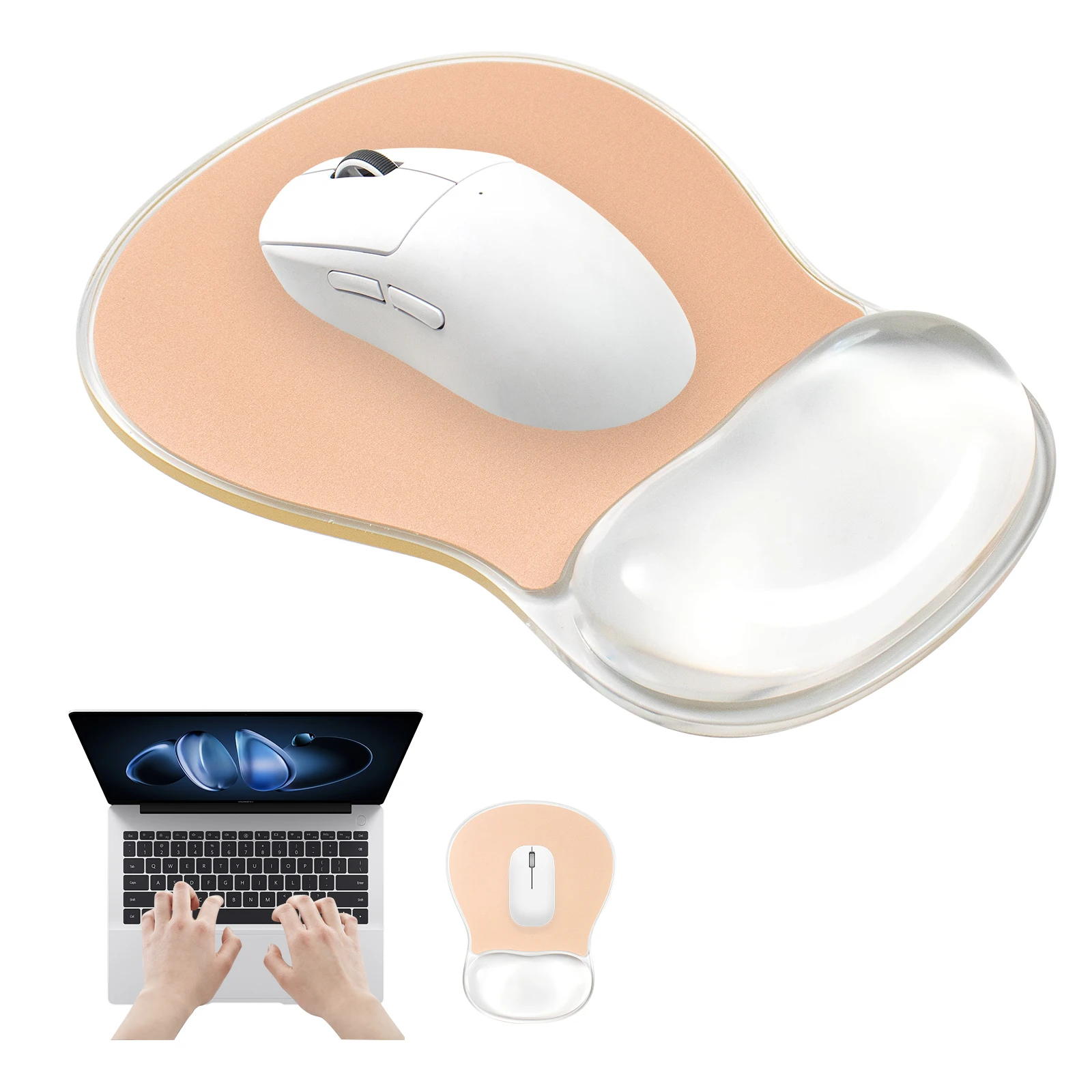 

Gradient color mouse pad comfortable wrist rest non-slip mouse pad soft mouse pad wrist rest computer desktop silicone mouse pad
