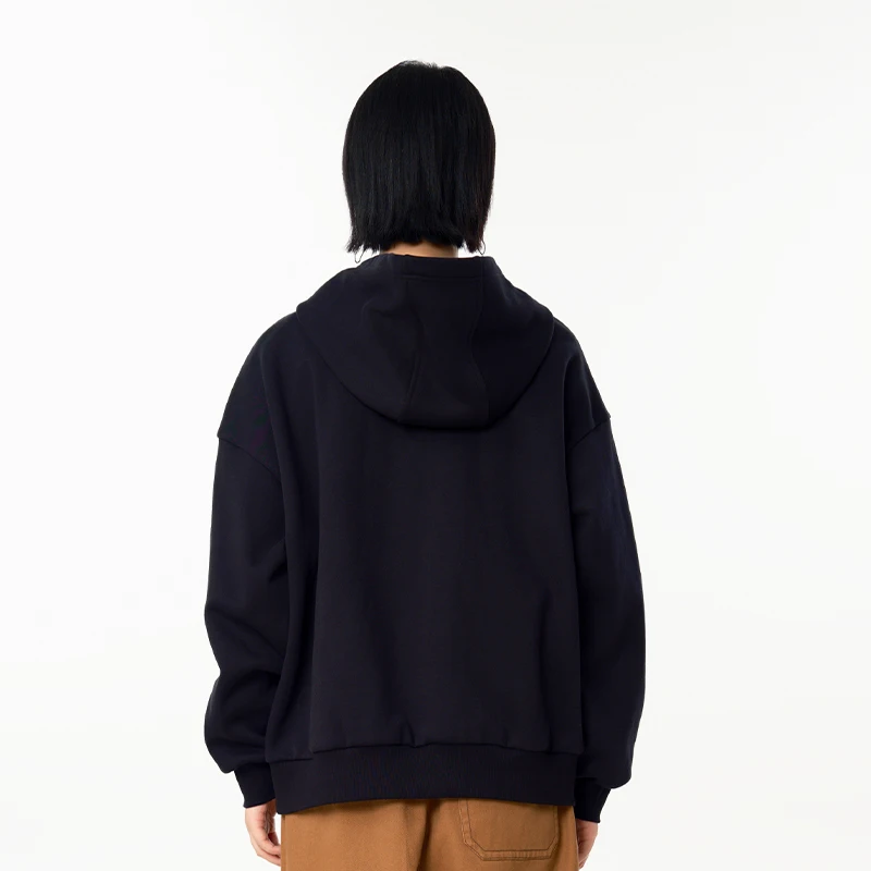 MOVEUP Casual Long Sleeved Hoodie Winter Design Plush Cat Embroidery Drop Sleeves Commuting Warm Pullover For Women 324410507