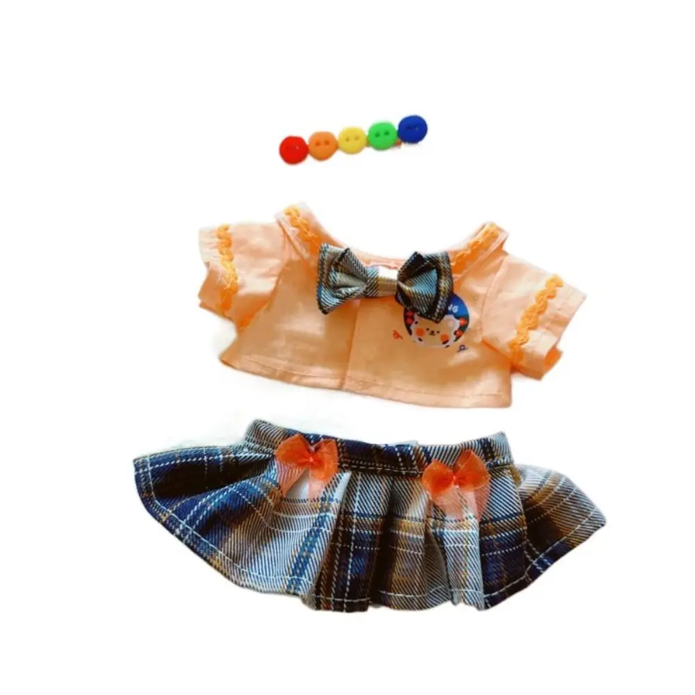 Rock Baumwolle Puppe Kleid ausgestopfte Spielzeug Kleidung Tops Outfit Baumwolle Puppe Kleidung verkleiden Mini Plüsch Spielzeug Kleidung Kinder Mädchen Spielzeug