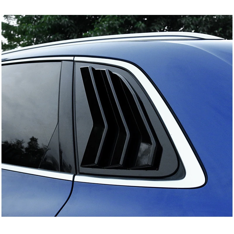 ABS Side Window Louvers Air Vent Shades Cover Tirm For Audi Q5 SQ5 8R FY 2007 -2017 2018-2022