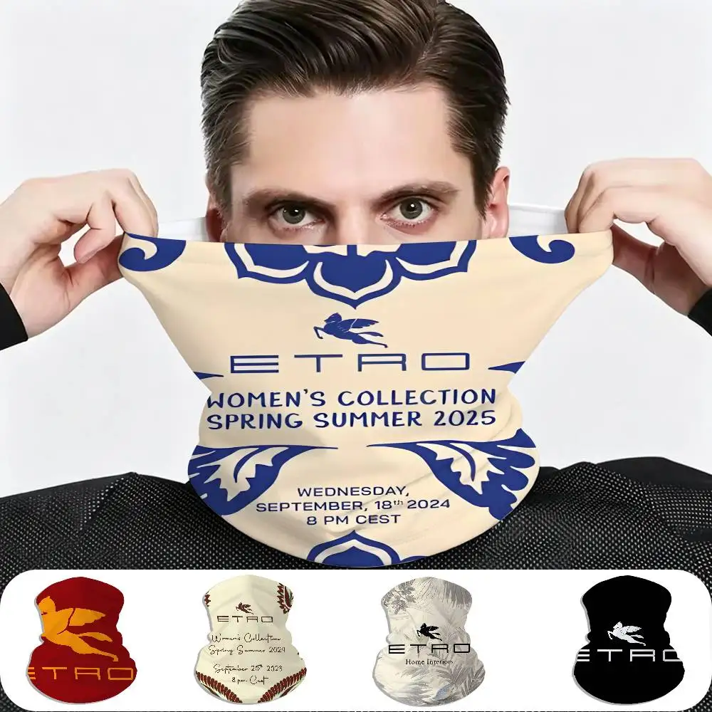 Classic Design E-Etro High Elastic Breathable Face Mask Neck Gaiter Tube Scarf for Motorcycle Ski Outdoor Use