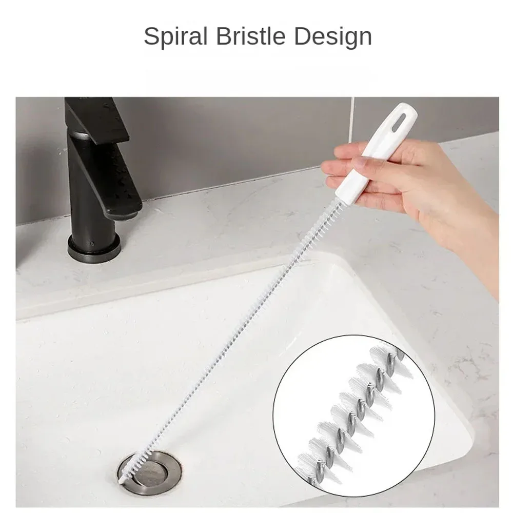 45cm Kitchen Sewer Hair Household Pipe Dredging Extractor Bathroom Accessories Bendability Sewer Cleaning Tools image 4