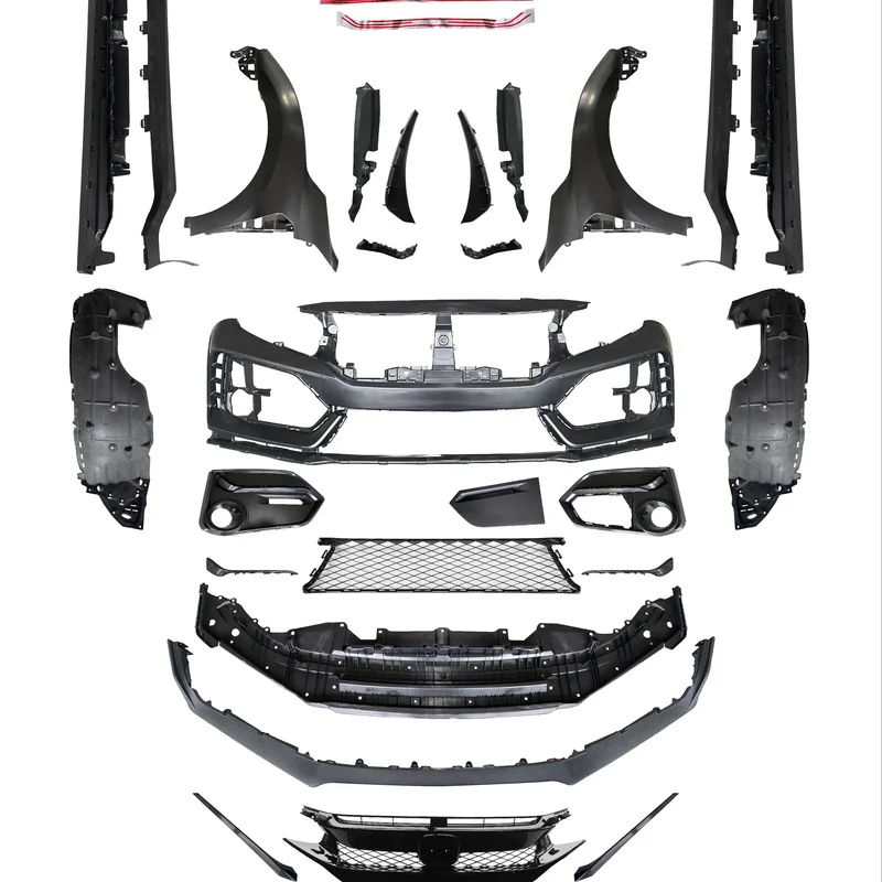 High Quality Type R FK8 Wide Body Kit Tuning Parts For  Sedan 2016-2020