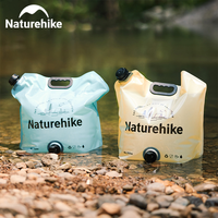 Naturehike Portable Camping Picnic 10L Water Bag Outdoor Collapsible Large Capacity Food Grade Drinking Thickened Water Bag Tap