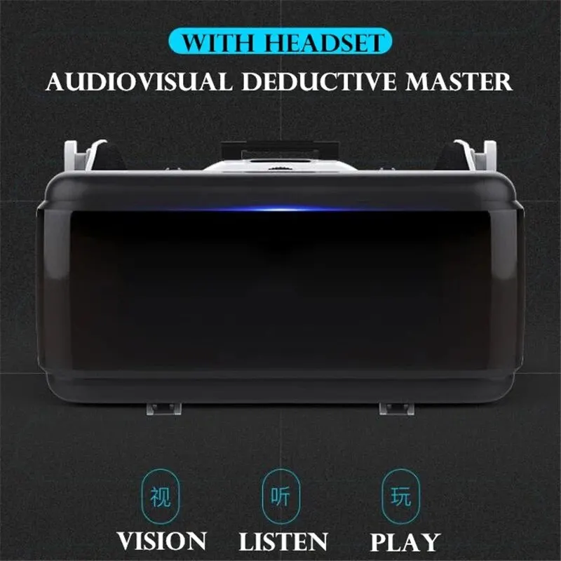Originale VR realtà virtuale 3D occhiali Box Stereo VR Google cartone auricolare casco per IOS Smartphone Android, Rocker Wireless