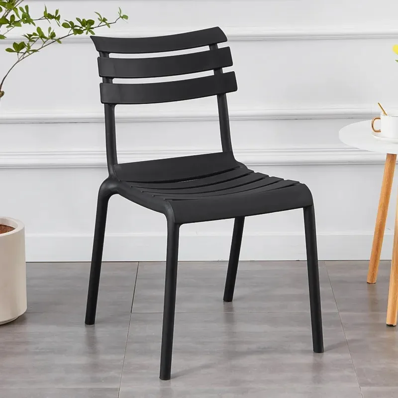 #Modern Outdoor Garden Chairs Are Simple, Casual, Colorful, Stackable Polypropylene Plastic Dining Chairs, Home  Furniture