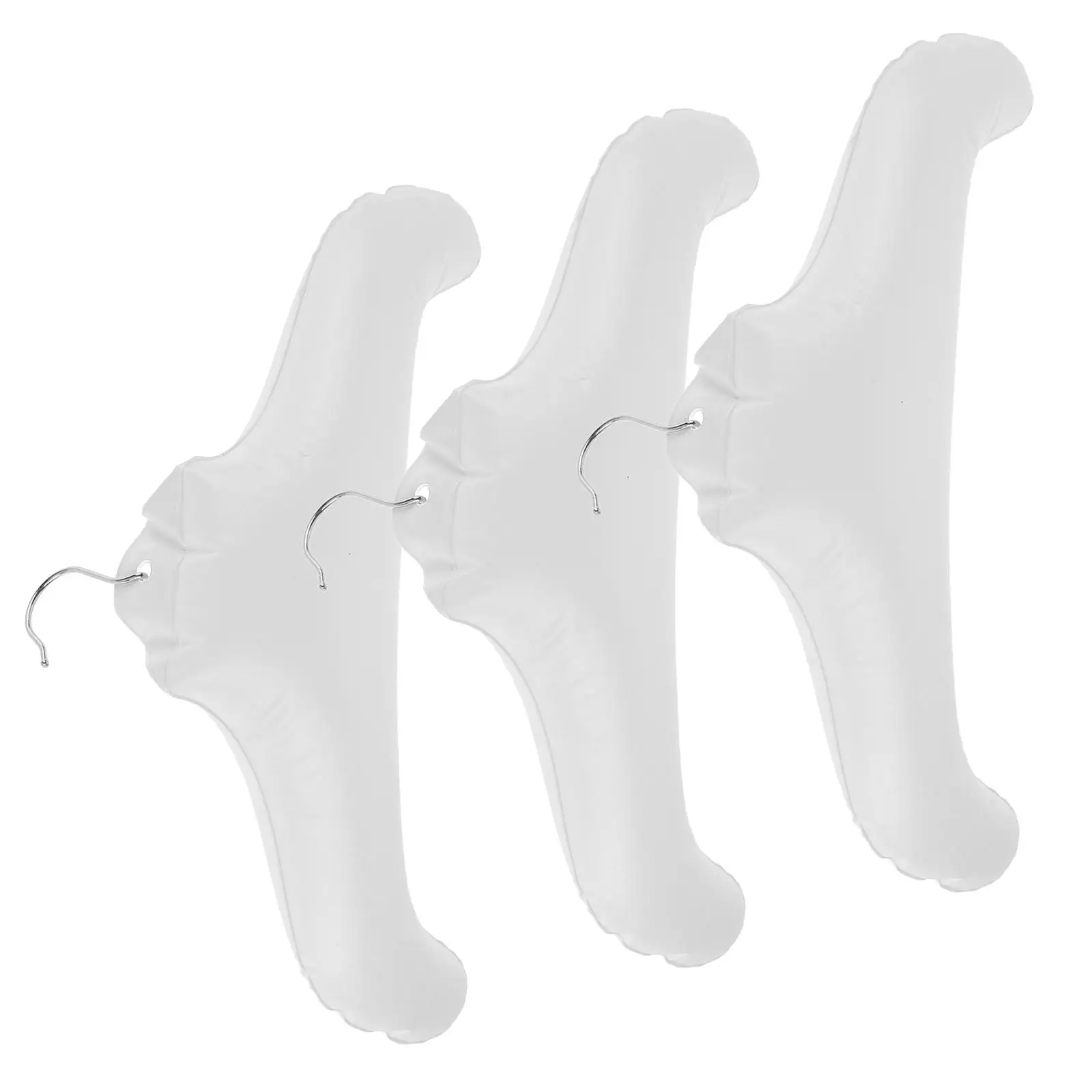 

3 Pcs Inflatable Hanger Clothes Rack Travel Hangers Coat Shirt Trouser Racks for Closet