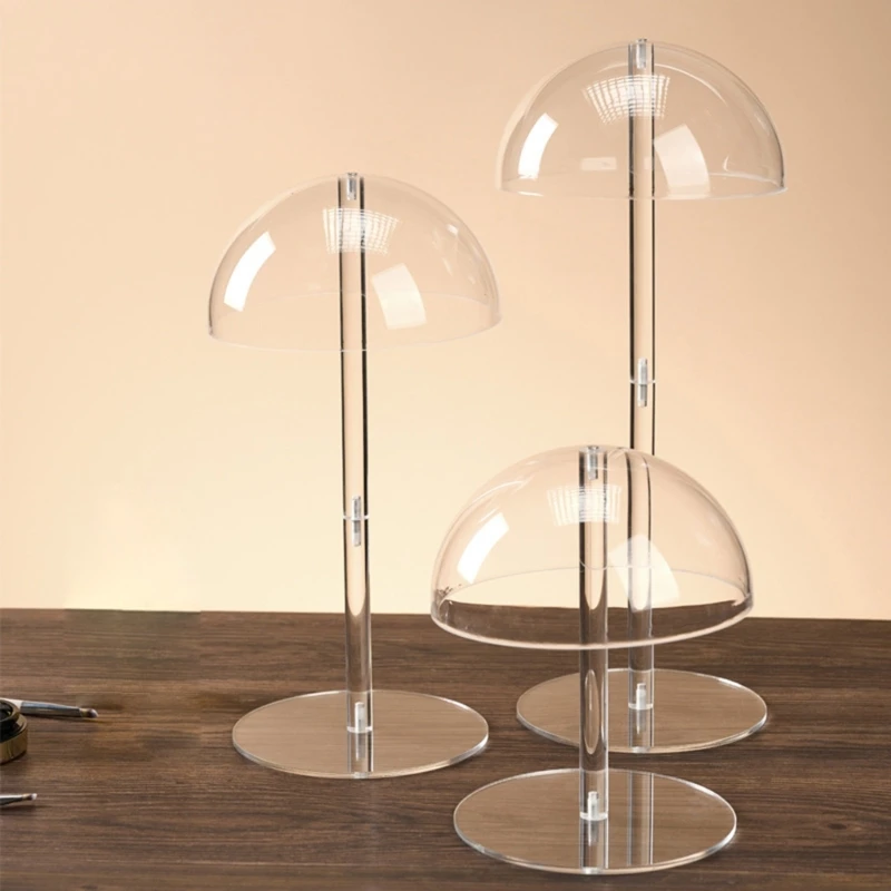 

Elegant Hat Storage Stand Acrylic Texture Suitable for Collectors and Shops Dropshipping