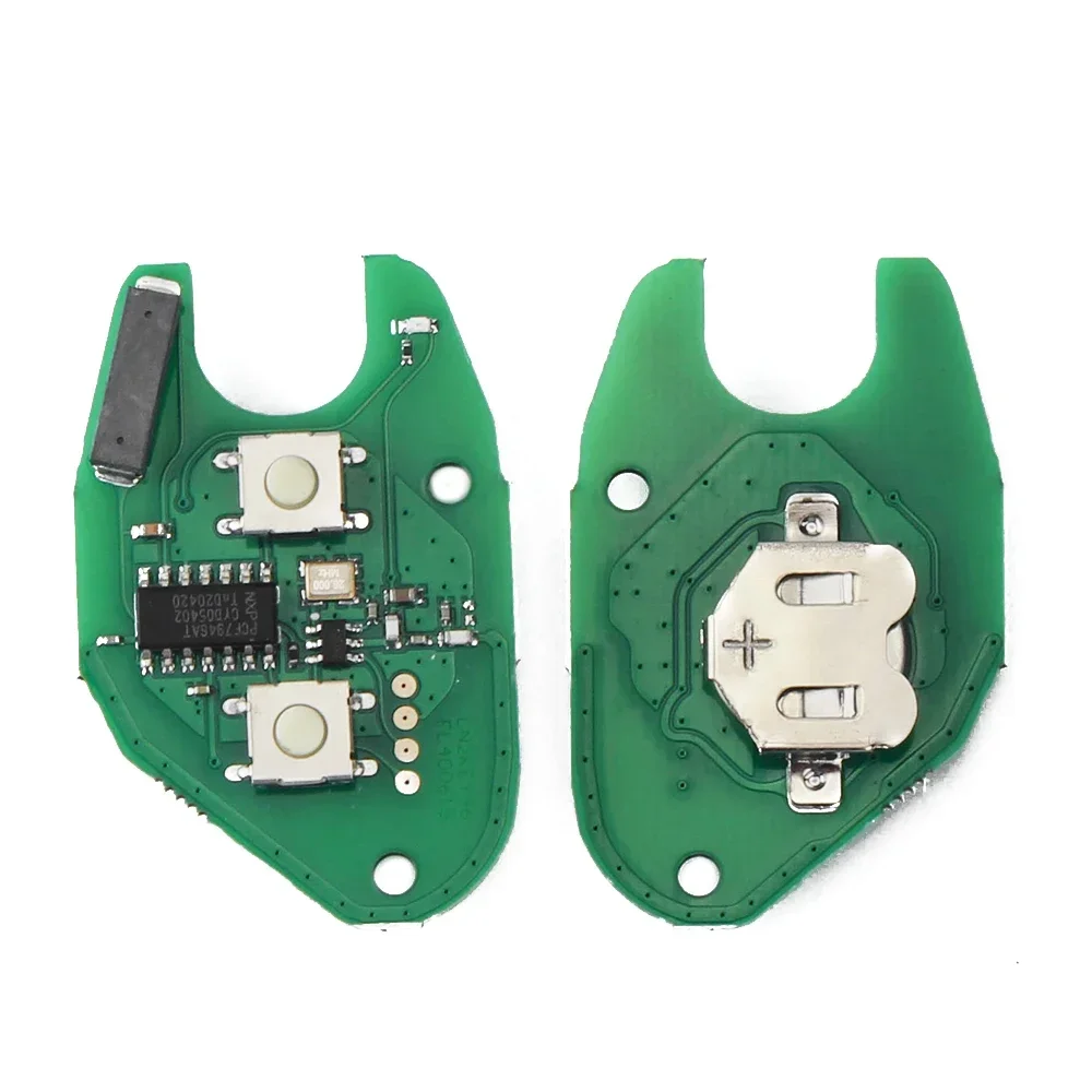 KEYYOU 5PCS chiave per auto a distanza 433mhz ID46 per Renault Traffic Master Vivaro Movano Kangoo Ne73 VAC102 Blade 2 pulsanti