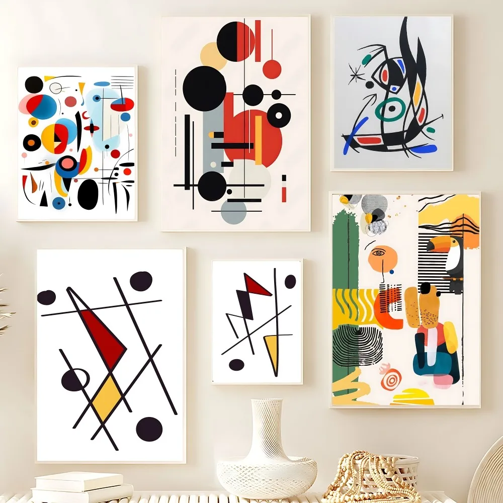 Joan Miro Vintage Abstract Exhibition Poster Picture Canvas Painting Wall Art Home Decoration Print For Living Room Decor
