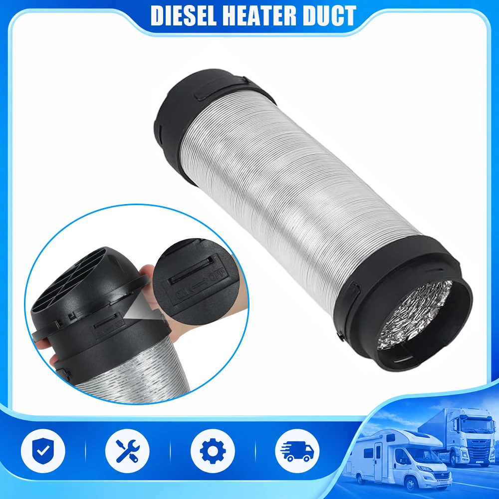 Flexible Car Heater Duct 65mm/80mm Easy Install Full Heat Distribution Vehicle Vent Air Duct Hose for Cars