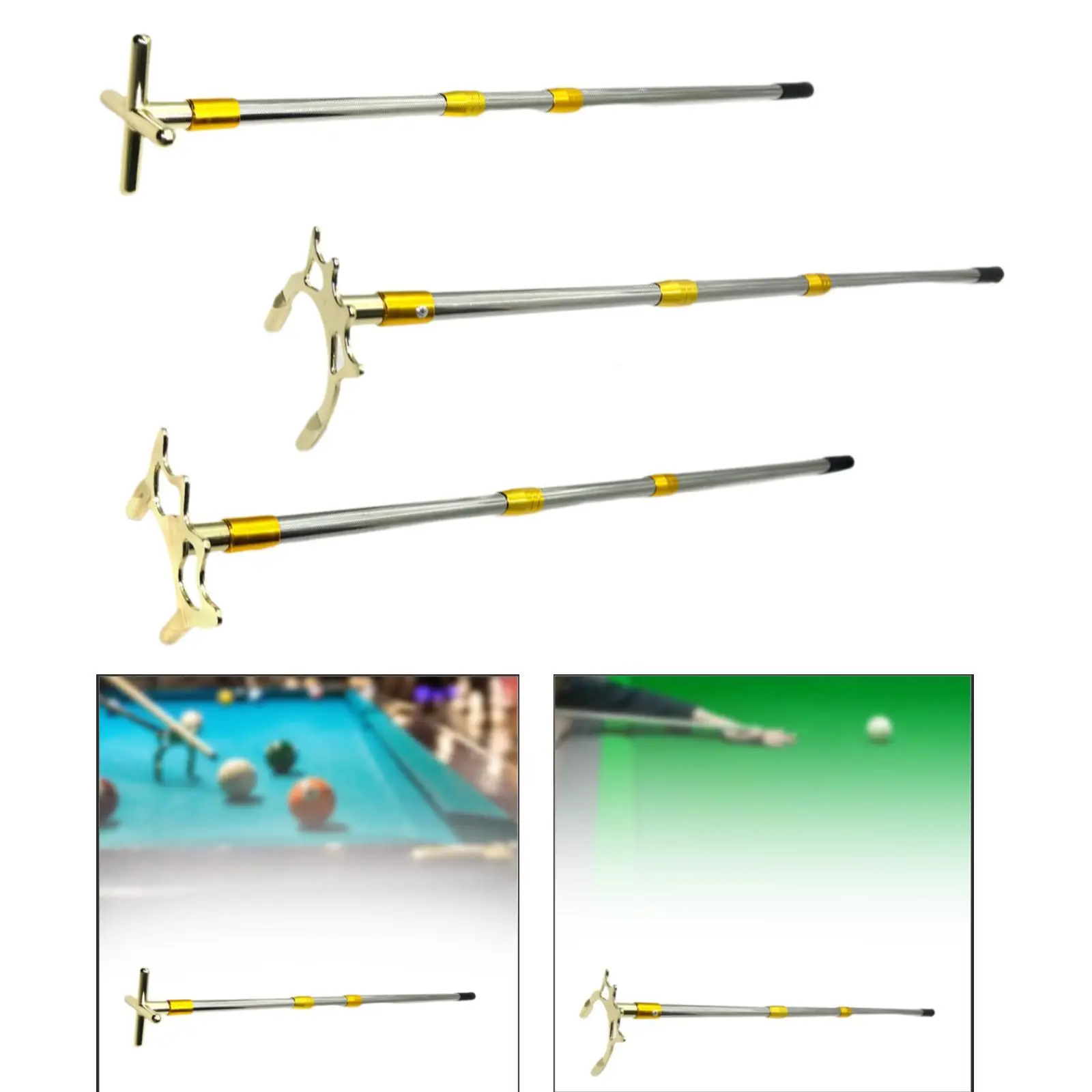 

Telescopic Pool Cue Cue Holder Professional Multifunction Supplies Adjustable Support for Beginners Adults Competition Sports