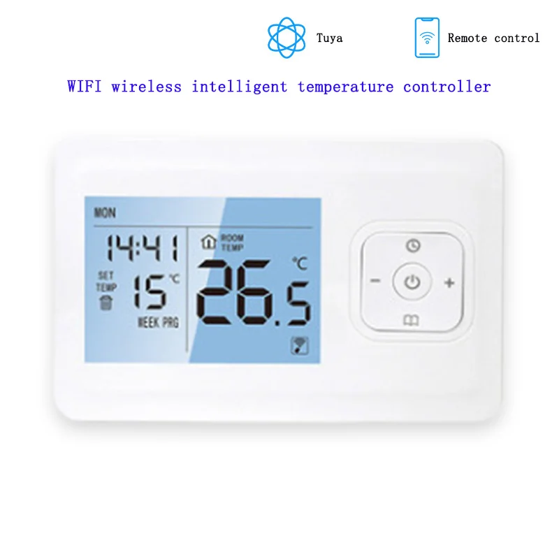 Tuya WIFI Wireless Intelligent Wall Mounted Furnace Water Floor Heating Temperature Controller APP Voice Control Programming