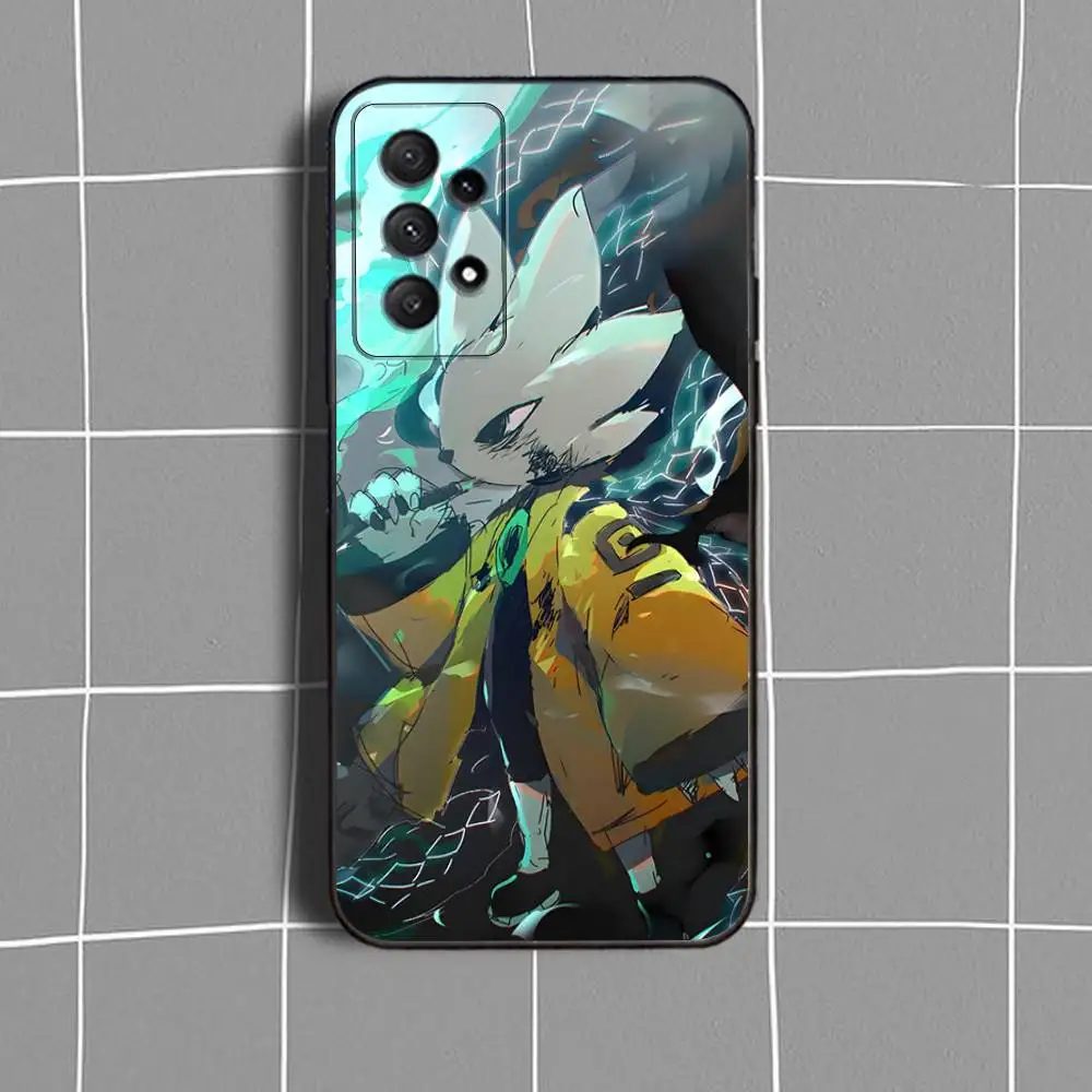 N-NineS- Sols Game Phone Case For Samsung Galaxy A73,31,32,72,41,53,52,71,22,5G,Note,J7,8,9 Soft Black Cover