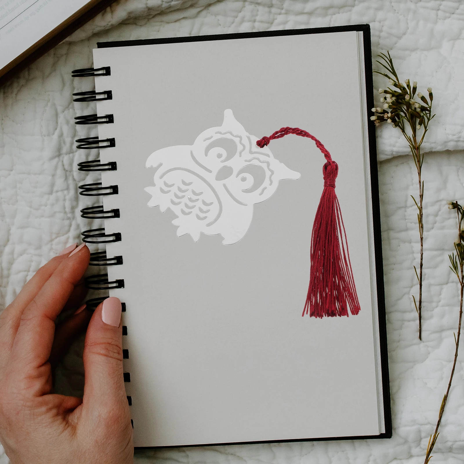 

Metal Tassel Bookmark Stainless Shape Page Marker For Books Reading Gift Retro Decorative Book Lover Accessories