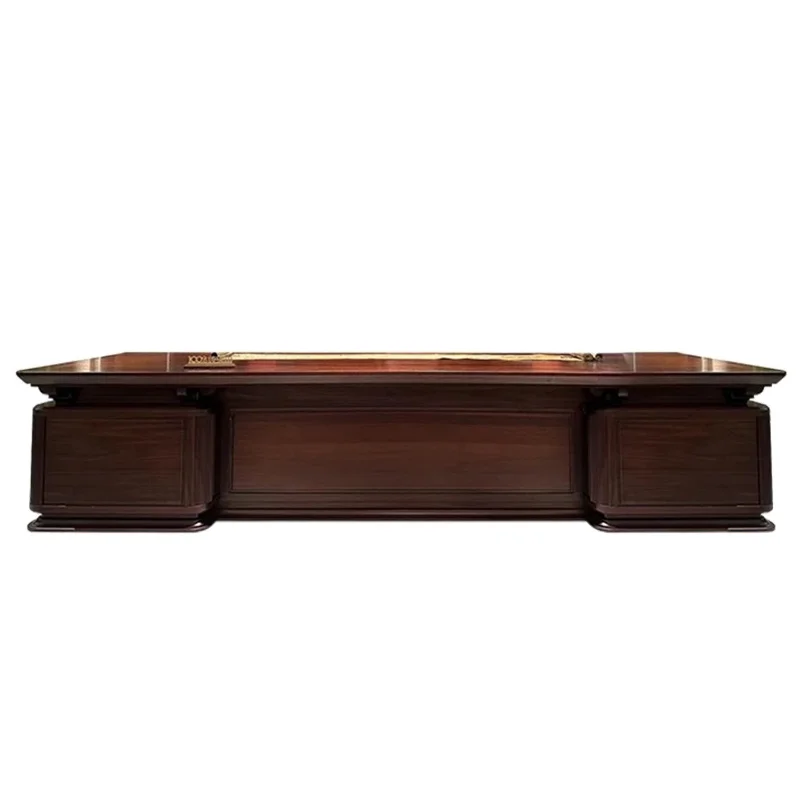 Ästhetischer Chefschreibtisch aus Holz mit Stauraum, robust, groß, Luxus-Büroschreibtische, Holzschubladen, moderne Mesa De Escritorio-Büromöbel