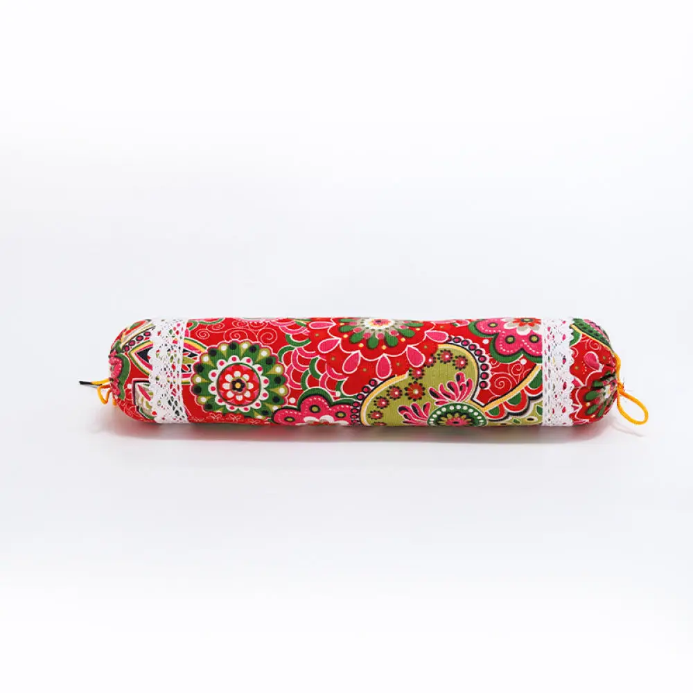 Traditional Wormwood Cervical Pillow DIY Kit Neck Support Cylinder Cushion Handmade Fabric Massage Health Care Relaxation
