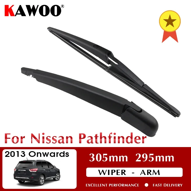 

KAWOO Car Rear Wiper Blade Blades Back Window Wipers Arm For Nissan Pathfinder Hatchback 2013 Onwards 305mm Windscreen Wiper