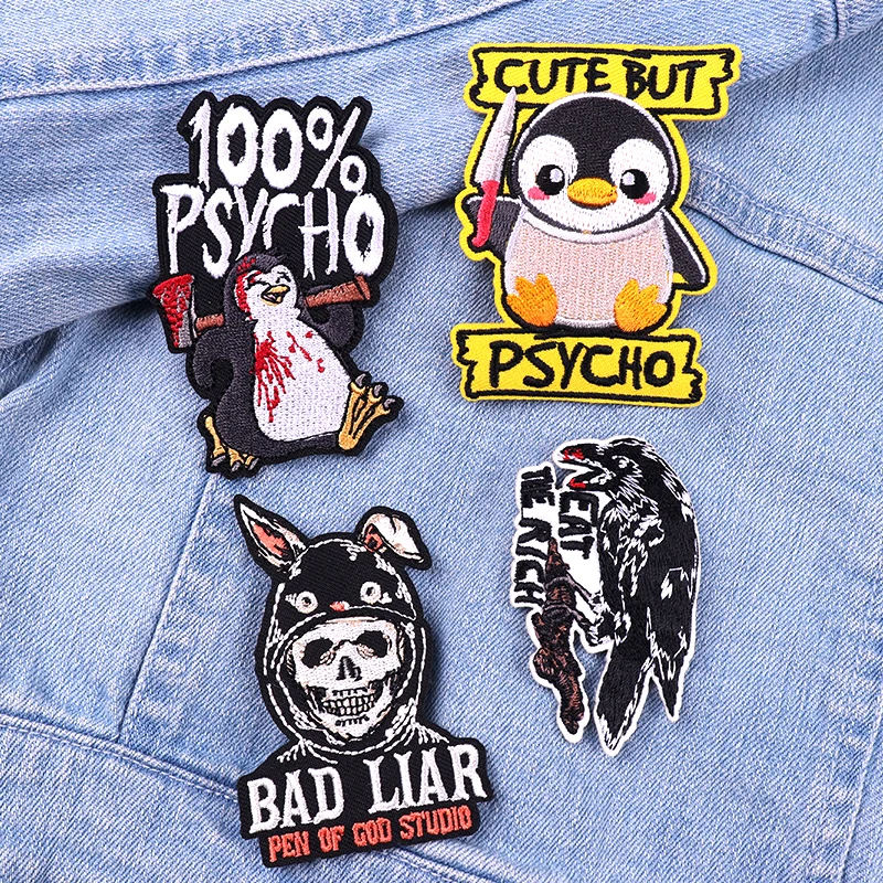 Cartoon/Animal Embroidered Patches Cat Patch Jackets Sew Applique Iron On Patches For Clothing thermoadhesive Patches On Clothes