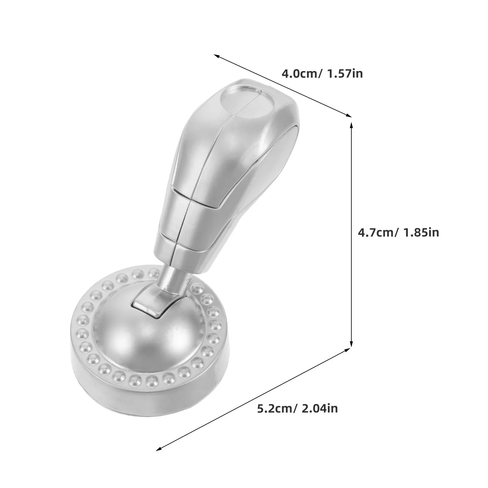 Car Start Button Cover Joystick Style Engine Push to Start Lever Knob Silver Metallic Decorative Shift Knob Cover for Vehicle